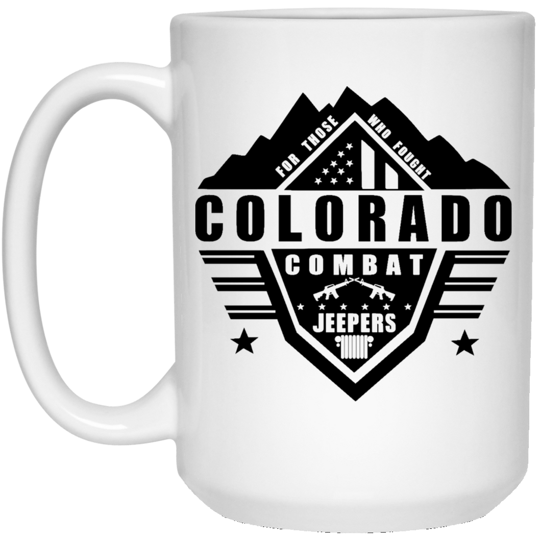Colorado Combat Jeepers 21504 15 oz. White Mug