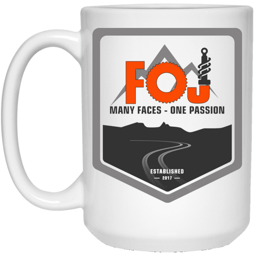 FOJ dye sublimation 21504 15 oz. White Mug