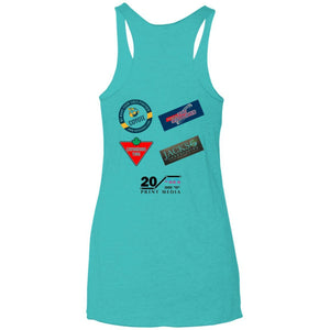 Dale Racing 2-sided print NL6733 Next Level Ladies' Triblend Racerback Tank