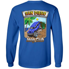 San Diego jeep club 2-sided print 2-sided print G240 Gildan LS Ultra Cotton T-Shirt