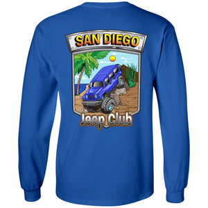 San Diego jeep club 2-sided print 2-sided print G240 Gildan LS Ultra Cotton T-Shirt