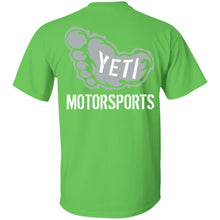 Yeti Motorsports logo 2-sided print G500 Gildan 5.3 oz. T-Shirt