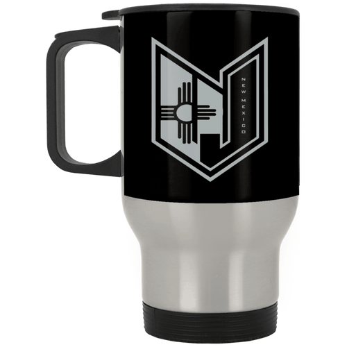 Wicked Jeeps NM Black & Grey XP8400S Silver Stainless Travel Mug