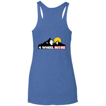 4 Wheel More 2-sided print NL6733 Next Level Ladies' Triblend Racerback Tank