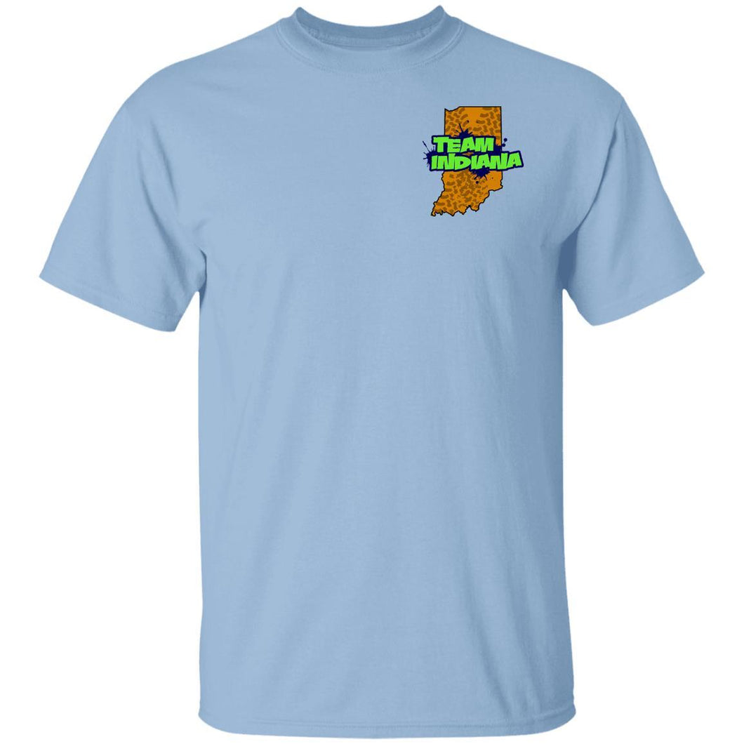 B&BM Team Indiana front 2-sided print G500 Gildan 5.3 oz. T-Shirt