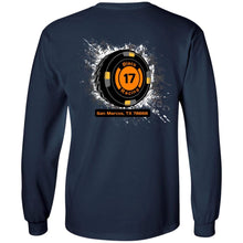 Black 17 2-sided print G240 Gildan LS Ultra Cotton T-Shirt