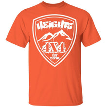 Heights 4x4 crest white logo G500B Gildan Youth 5.3 oz 100% Cotton T-Shirt