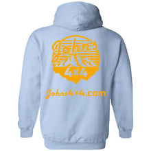 John's 4x4 BADASSERY Mountains 2-sided print G185 Gildan Pullover Hoodie 8 oz.