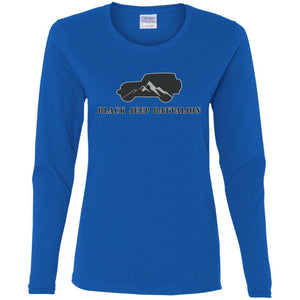 Black Jeep Battalion G540L Gildan Ladies' Cotton LS T-Shirt