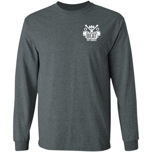 Work Hard Wheel Harder 2-sided print G240 LS Ultra Cotton T-Shirt