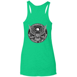 AmericanOffroadCustoms Horizontal NL6733 Ladies' Triblend Racerback Tank