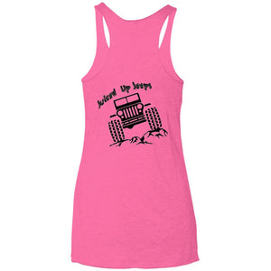 Juiced Up Jeeps NL6733 Next Level Ladies' Triblend Racerback Tank