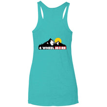 4 Wheel More 2-sided print NL6733 Next Level Ladies' Triblend Racerback Tank