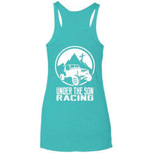 Under The Son Racing 2-sided print NL6733 Next Level Ladies' Triblend Racerback Tank