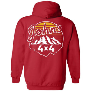John's 4x4 2-sided print G185 Gildan Pullover Hoodie 8 oz.