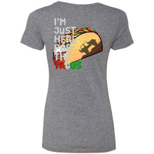 Jeep Paparazzi gray 2-sided print NL6710 Ladies' Triblend T-Shirt