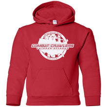 CCVOA white logo G185B Gildan Youth Pullover Hoodie