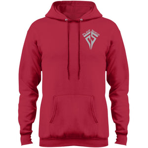 Flop Shop gray logo 2-sided print PC78H Port & Co. Core Fleece Pullover Hoodie