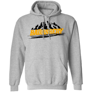 John's 4x4 BADASSERY Mountains 2-sided print G185 Gildan Pullover Hoodie 8 oz.