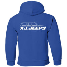 XJ Jeeps 2-sided print G185B Gildan Youth Pullover Hoodie