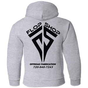 Flop Shop 2-sided print G185B Gildan Youth Pullover Hoodie