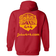 John's 4x4 BADASSERY Mountains 2-sided print G185 Gildan Pullover Hoodie 8 oz.