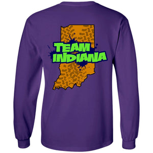 B&B Motorsports 2-sided print (Team Indiana back) G240B Gildan Youth LS T-Shirt