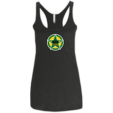 JSK_Star 2-sided print NL6733 Next Level Ladies' Triblend Racerback Tank