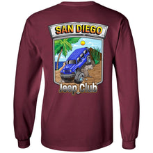 San Diego jeep club 2-sided print 2-sided print G240 Gildan LS Ultra Cotton T-Shirt