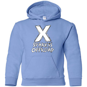 Sparky's Offroad white logo G185B Gildan Youth Pullover Hoodie