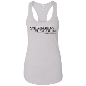 JeepDaddy Smiles Per Gallon > Miles Per Gallon Ladies' Ideal Racerback Tank