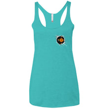 Black 17 2-sided print NL6733 Next Level Ladies' Triblend Racerback Tank