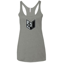 Wicked Jeeps NM Blk & Grey NL6733 Next Level Ladies' Triblend Racerback Tank