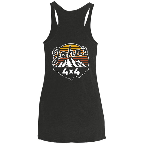 John's 4x4 2-sided print NL6733 Next Level Ladies' Triblend Racerback Tank