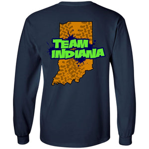 B&B Motorsports 2-sided print (Team Indiana back) G240 Gildan LS Ultra Cotton T-Shirt
