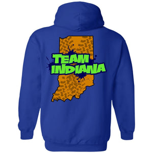 B&B Motorsports 2-sided print (Team Indiana back) G185 Gildan Pullover Hoodie 8 oz.