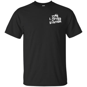Lifted Station white logo G200 Gildan Ultra Cotton T-Shirt