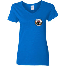 Dirt Devils Jeep Club 2-sided print G500VL Ladies' 5.3 oz. V-Neck T-Shirt