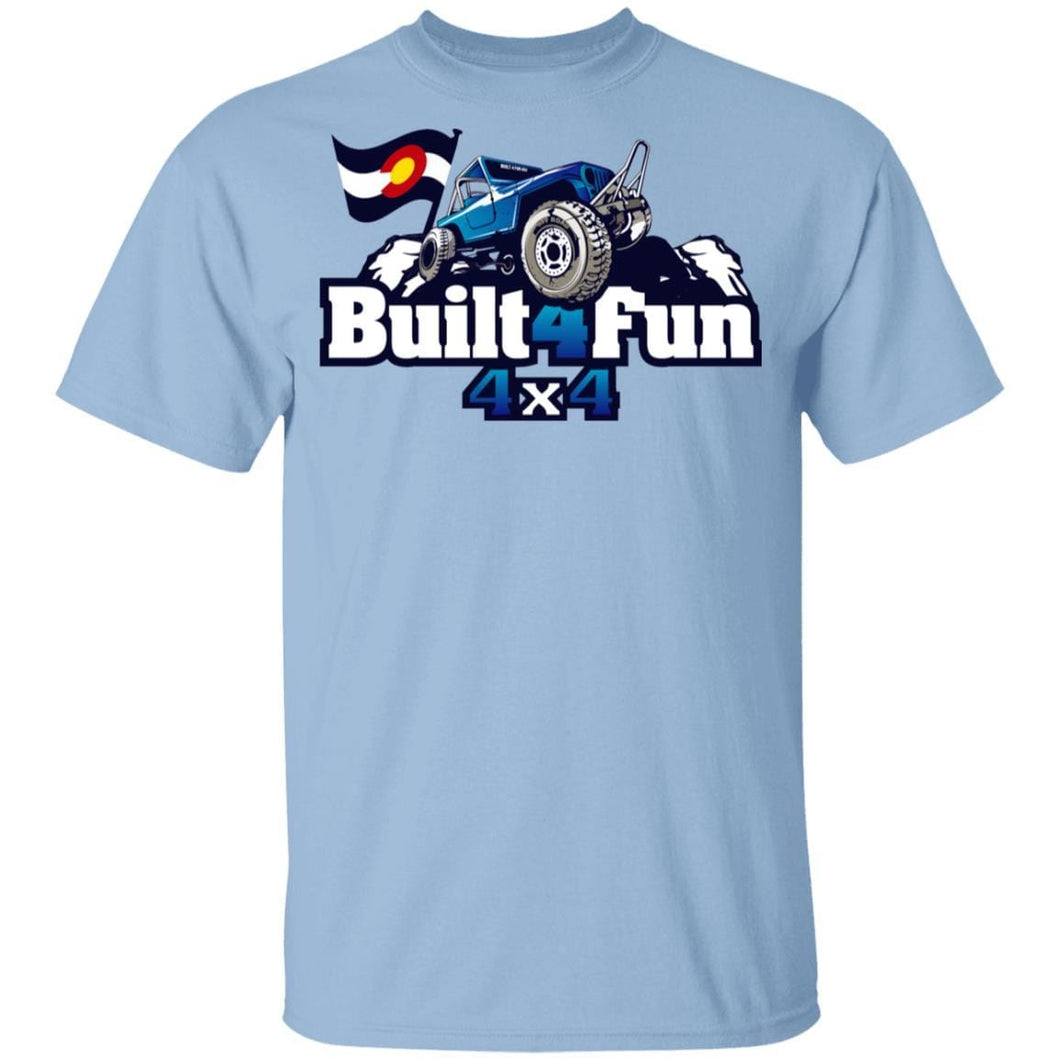 Built4Fun blue G500B Gildan Youth 5.3 oz 100% Cotton T-Shirt