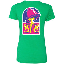 S7S white logo Taco 2-sided print NL6710 Ladies' Triblend T-Shirt