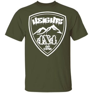 Heights 4x4 crest white logo G500 Gildan 5.3 oz. T-Shirt