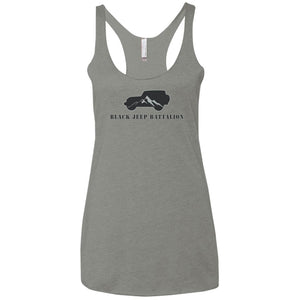 Black Jeep Battalion NL6733 Next Level Ladies' Triblend Racerback Tank