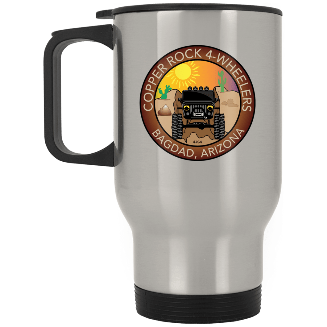 Copper Rock 4-Wheelers XP8400S Silver Stainless Travel Mug