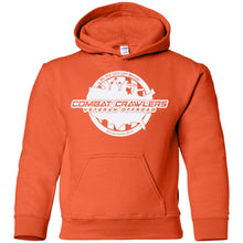 CCVOA white logo G185B Gildan Youth Pullover Hoodie