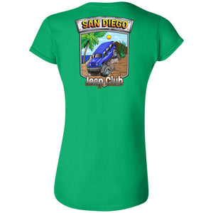 San Diego jeep club 2-sided print G640L Gildan Softstyle Ladies' T-Shirt