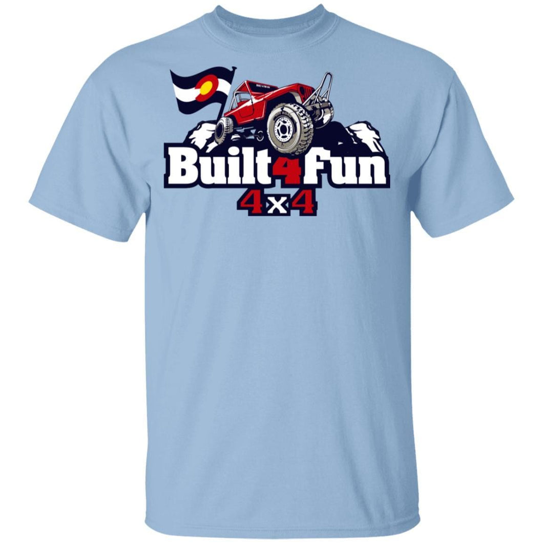 Built4Fun red G500B Gildan Youth 5.3 oz 100% Cotton T-Shirt