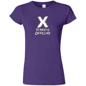 Sparky's Offroad white logo G640L Gildan Softstyle Ladies' T-Shirt