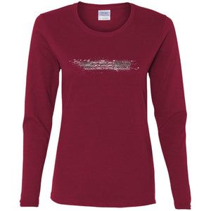 AmericanOffroadCustoms Horizontal white G540L Ladies' Cotton LS T-Shirt