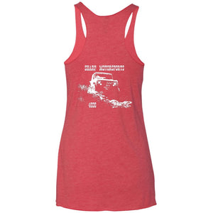 Sharp Motorsports 2-sided print NL6733 Next Level Ladies' Triblend Racerback Tank