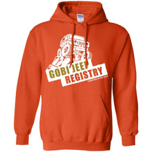 Gobi Jeep Registry white logo G185 Gildan Pullover Hoodie 8 oz.